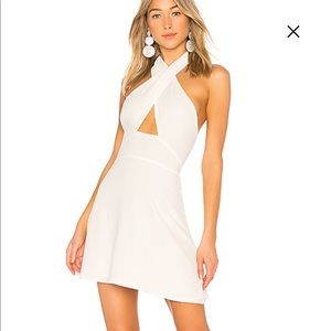 Super Down Halter Mini Dress